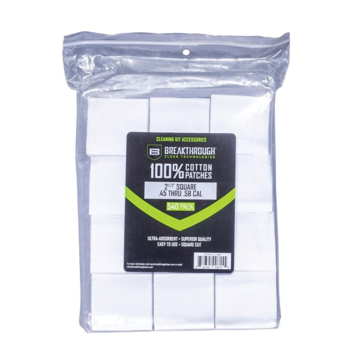 Breakthrough Clean 100% Cotton Square Patches 2.50" x 2.50" - BT-CP-S-2-1/2-540 - Breakthrough Clean