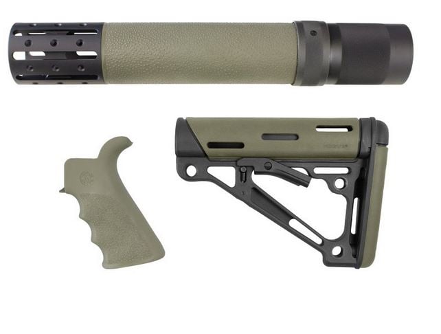 Hogue AR-15/M-16 Kit- Includes Mil-Spec Buffer Tube and Hardware - OD Green - Hogue