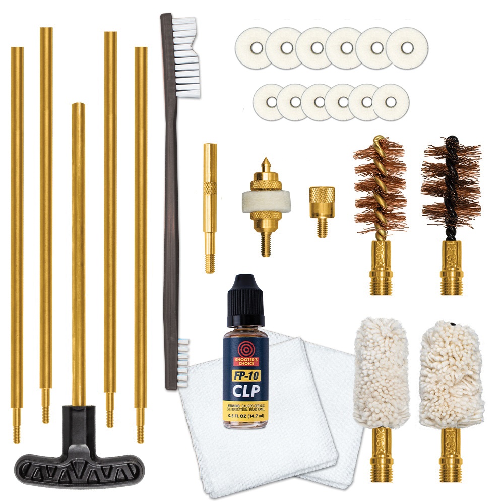 Otis Solid Brass Rod Section Cleaning Kit - Firearm Cleaning Rod Kit - FGSRSMCS - Otis
