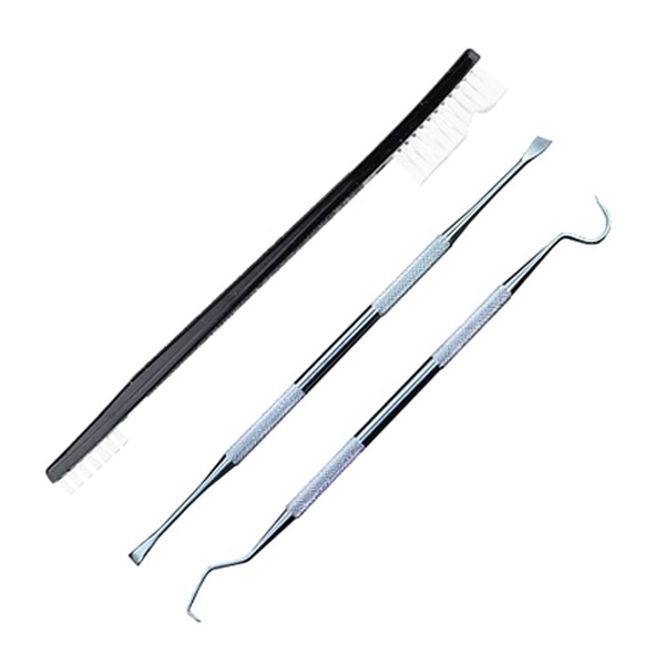 Kleenbore Stainless Steel 3-Piece Pick and Brush Tool Set - Firearm Cleaning Tool Kit - KB-PBSET - Kleenbore