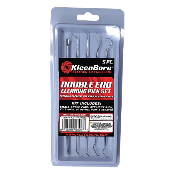 Kleenbore Stainless Steel Double Ended Gun Pick Set - Double-Ended Gun Cleaning Picks - KB-PICKSET - Kleenbore