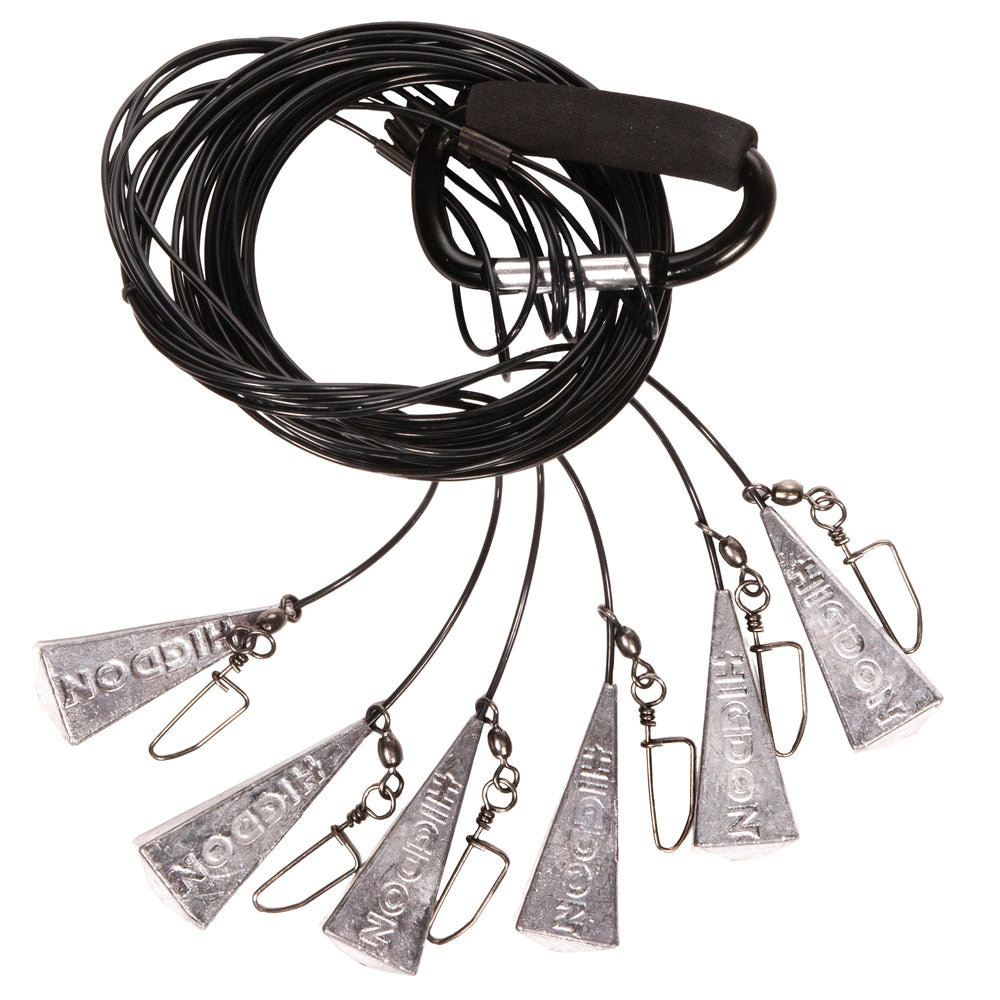 Higdon Outdoors 18" Battleship Rig w/3 oz Weight, Black - Higdon Outdoors