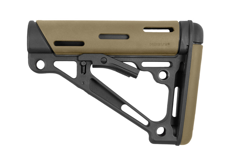Hogue OverMolded Collapsible Stock, Desert Tan - Hogue