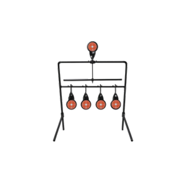 Champion Targets Auto Reset Five Gong Target, Black/Orange - 40874