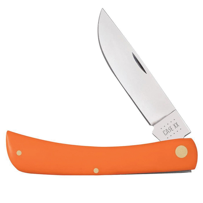 Case Sod Buster Skinner Pocket Folding Knife, Orange - 80512 - Case