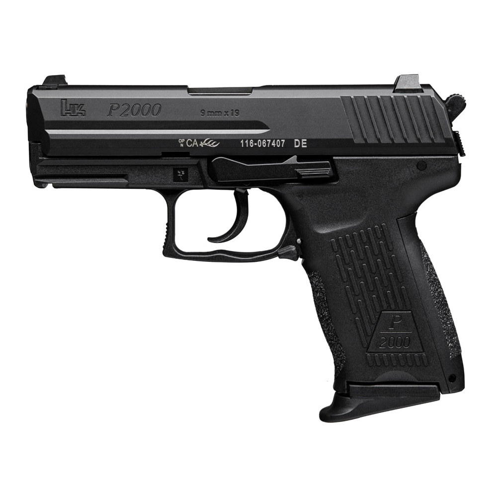Heckler & Koch P2000 V3 9mm 3.66" (3)13rds, Black - 81000042 - H&K