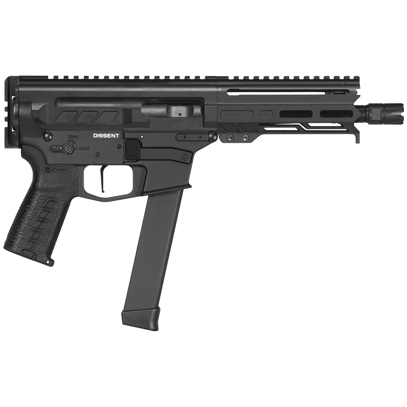 CMMG Dissent MKGs 9mm 6.50" 33rds, Black Armor Cerakote - 99A68A2AB - Cmmg