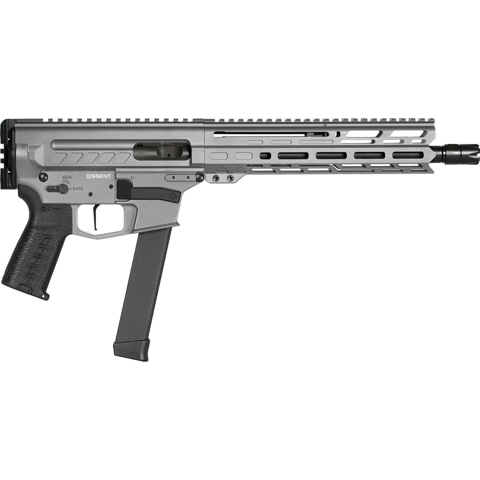 CMMG Dissent MKGs 9mm 10.50" 33rds, Tungsten Gray Cerakote - 99A806DTNG - Cmmg
