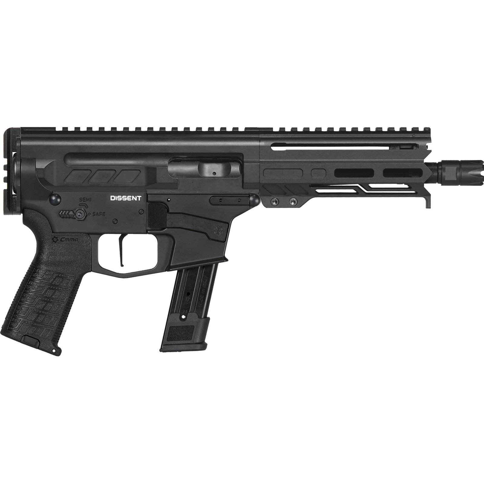 CMMG Dissent MK17 9mm 6.50" 33rds, Black Armor Cerakote - 92A682CAB - Cmmg
