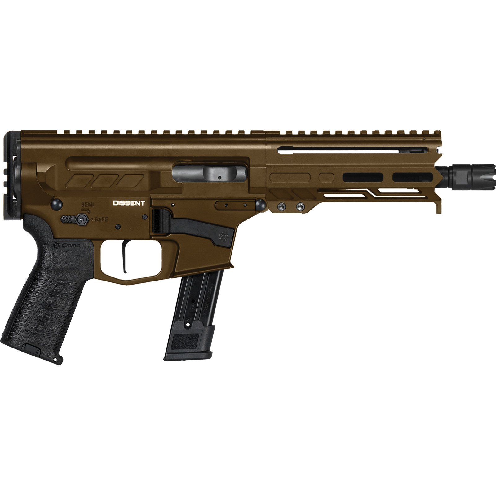 CMMG Dissent MK17 9mm 6.50" 33rds, Midnight Bronze Cerakote - 92A682CMB - Cmmg