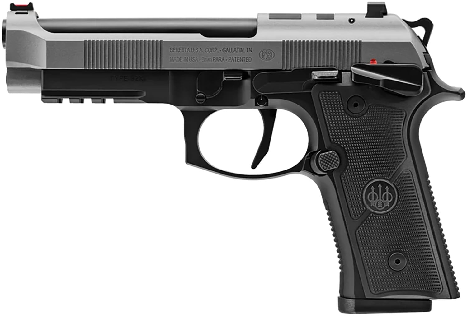Beretta 92XI SAO 9mm 4.7" 18rd, Stainless/Black - J92FSR921 - Beretta