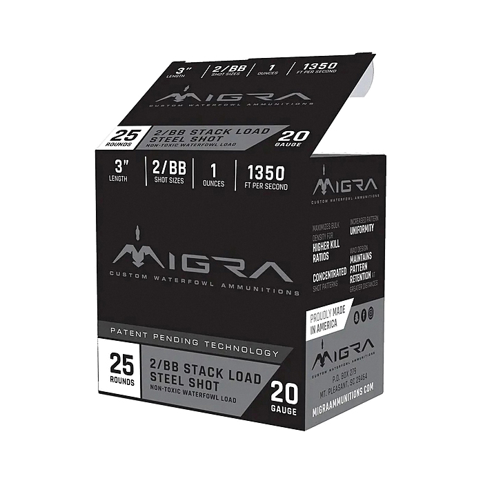 Migra Ammunition 20 Gauge 3" #4/6/BB 1 Ounce 25rds - Migra Ammunition