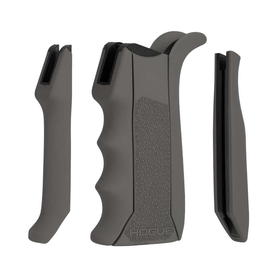 Hogue Modular Overmolded Grip for AR-15/M16 - Grip Excellence in Slate Gray - 13042 - Hogue