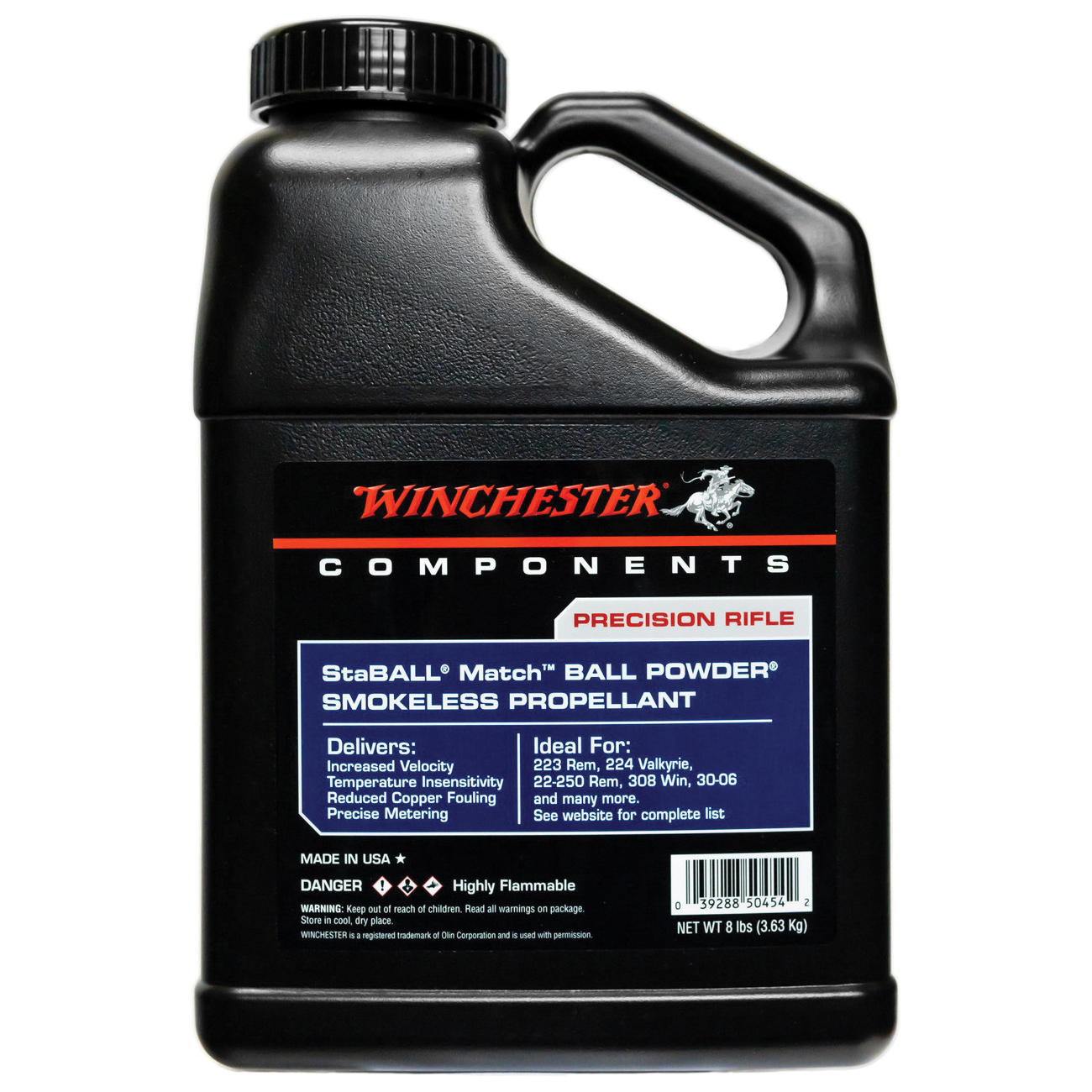 Winchester StaBALL Match 8 lb Rifle Powder - STABALLMATCH8 - Winchester