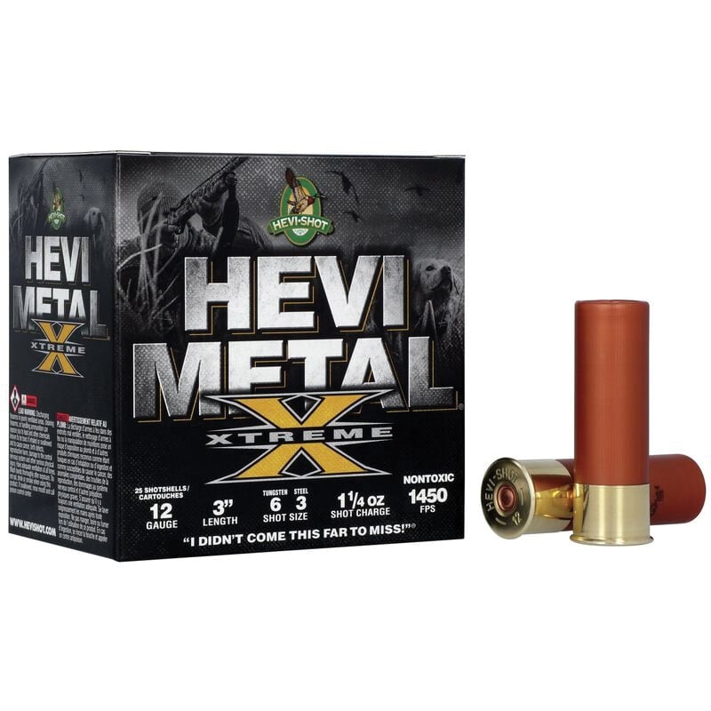 Hevishot HEVI-Metal Xtreme 12 Gauge 3" #6, 3 1.25 oz - 25rds - HS38126 - Hevi-Shot