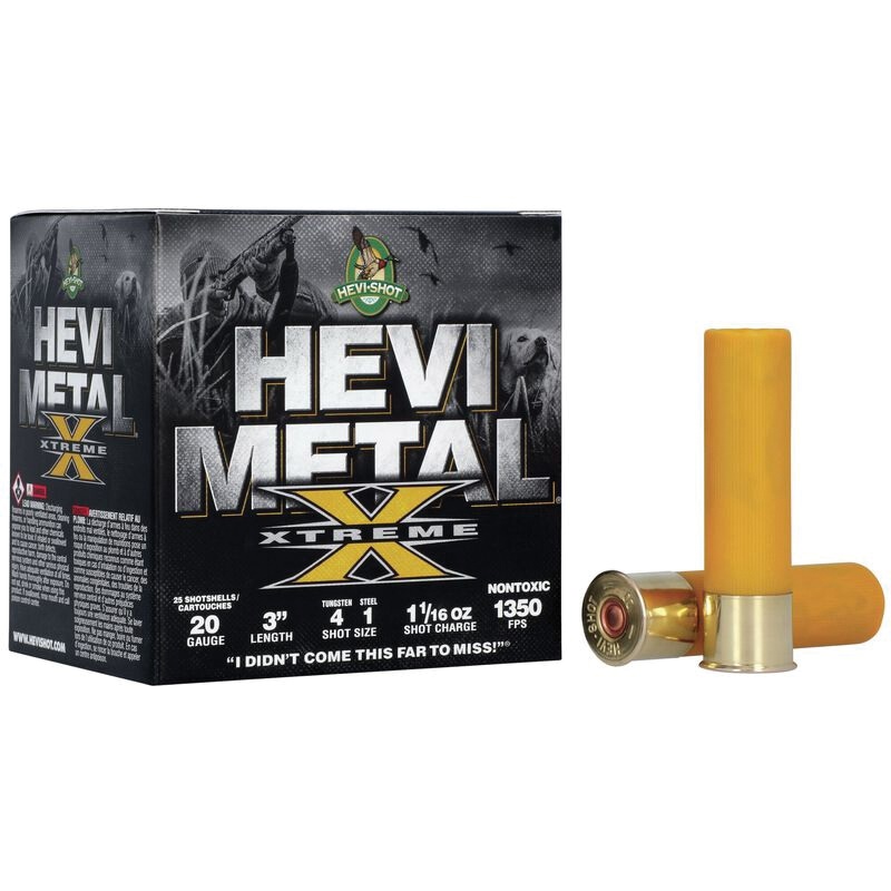 Hevishot HEVI-Metal Xtreme 20 Gauge 3" #4/1 1.06 oz - 25rds - HS39202 - Hevi-Shot