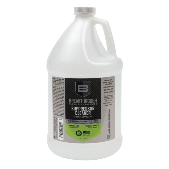 Breakthrough Clean 2" x 2" x 9.50" Suppressor Cleaner, 1 gal Jug Clear - Breakthrough Clean