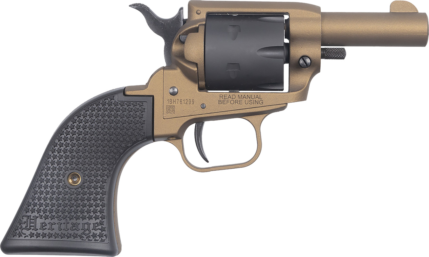 Heritage Manufacturing Barkeep .22LR Revolver 2.68" 6rds, Burnt Bronze/Black - BK22A2 - Heritage