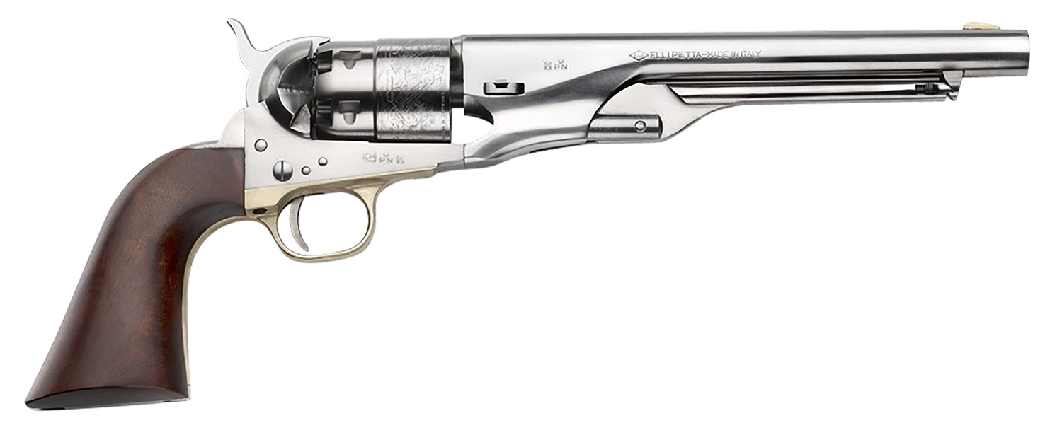 Pietta 1860 Army Old Silver .44 Cal 8" 6rd Revolver, Old Silver - PF60OS448 - Pietta
