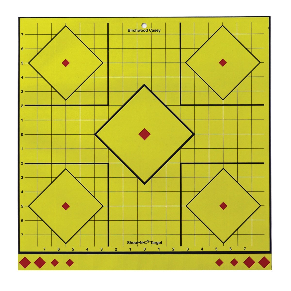 Birchwood Casey Long Range Sight-In Target 17.75" x 17.75", Yellow - Birchwood Casey