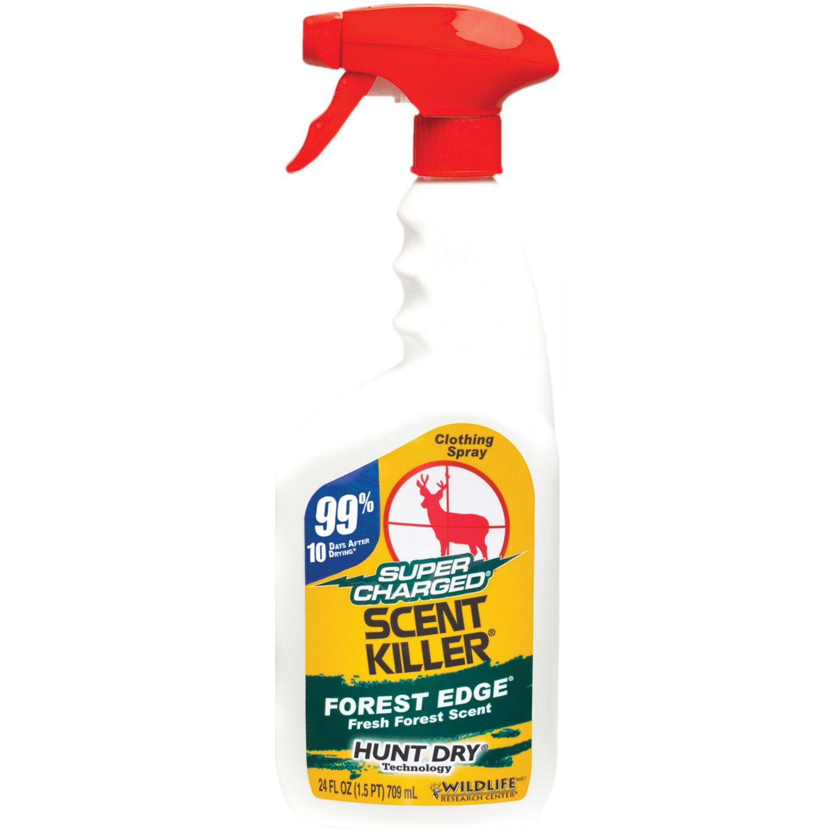 Wildlife Research Super Charged Scent Killer Forest Edge FreshSpray, 24 fl oz Field Spray Bottle