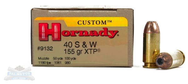 Hornady .40 S&W 155gr XTP Custom Pistol Ammunition 20rds - 9132 - Hornady