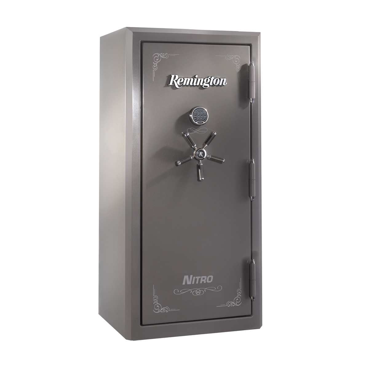Remington Nitro 24" x 29.50" x 65" 26 Long Guns 6 Handguns Gun Safe, Seltzer Gray - Remington