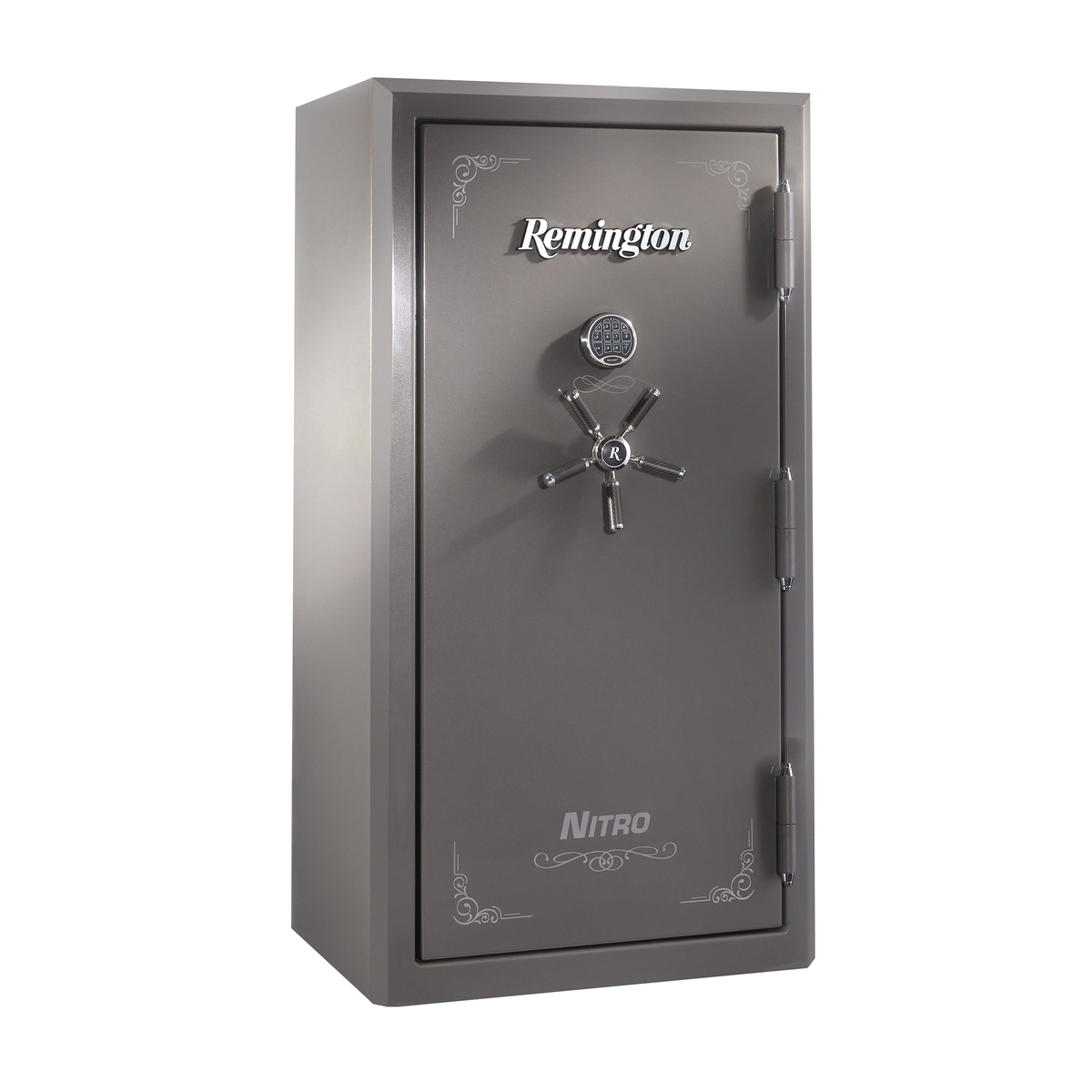 Remington Nitro 26" x 34" x 65" 36 Long Guns 6 Handguns Gun Safe, Seltzer Gray - Remington