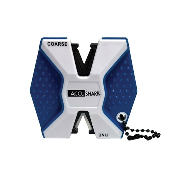 AccuSharp 2-Step Knife Sharpener Blue/White - for Quick and Easy Knife Maintenance - 342C