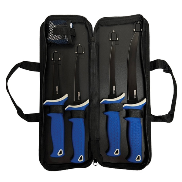 AccuSharp Fixed Fillet Knife Kit with Knife Sharpener Blue - for Precision Cutting - 737C - Accusharp