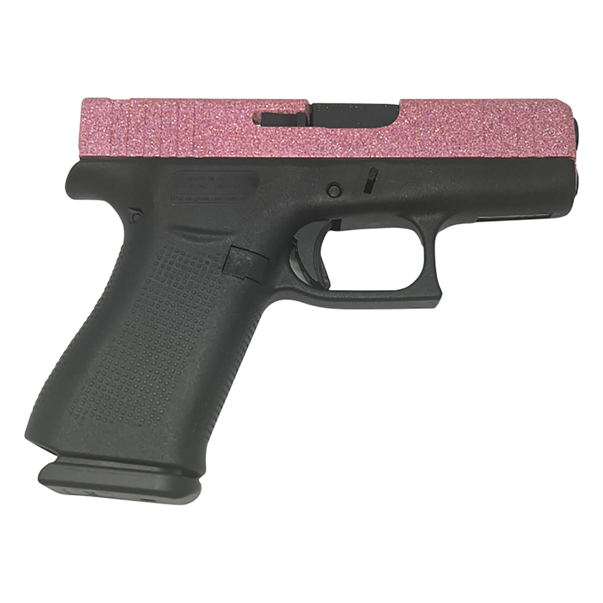 Glock G43X MOS 9mm 3.41" 10rds, Black/Pink - Glock