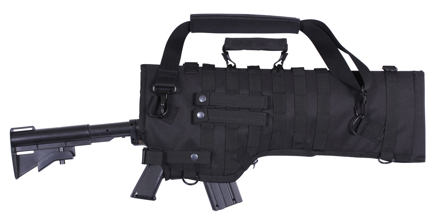 Rothco Tactical Molle Rifle Scabbard - Black - Rothco