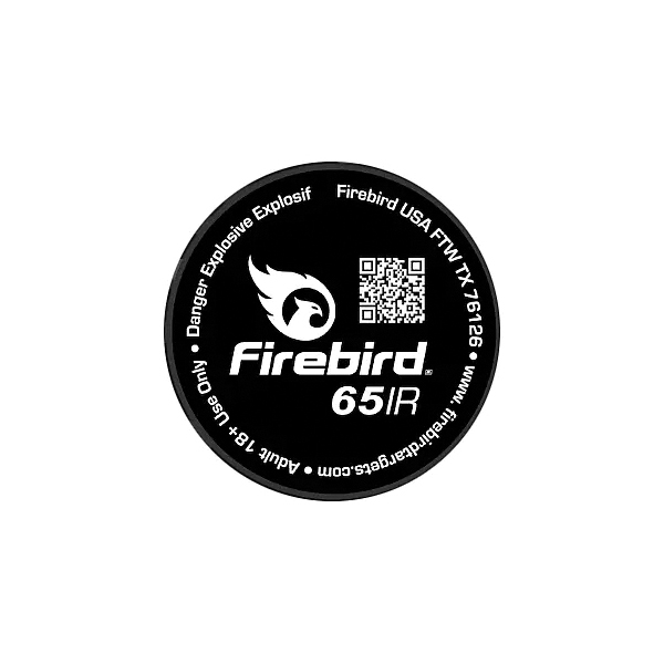 Firebird 65mm Instant Hit Recognition Flare Target 0.68" x 6.15", Black/White - Firebird
