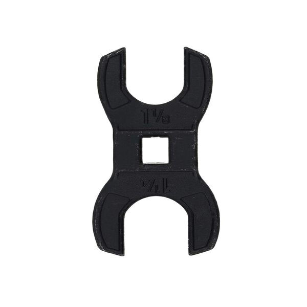 Wheeler 1-1/8" x 1-1/4" Barrel Nut Crowfoot Wrench, Black - Wheeler