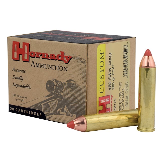 Hornady .460 S&W Mag 200gr FTX Custom Pistol Ammunition 20rds - 9152