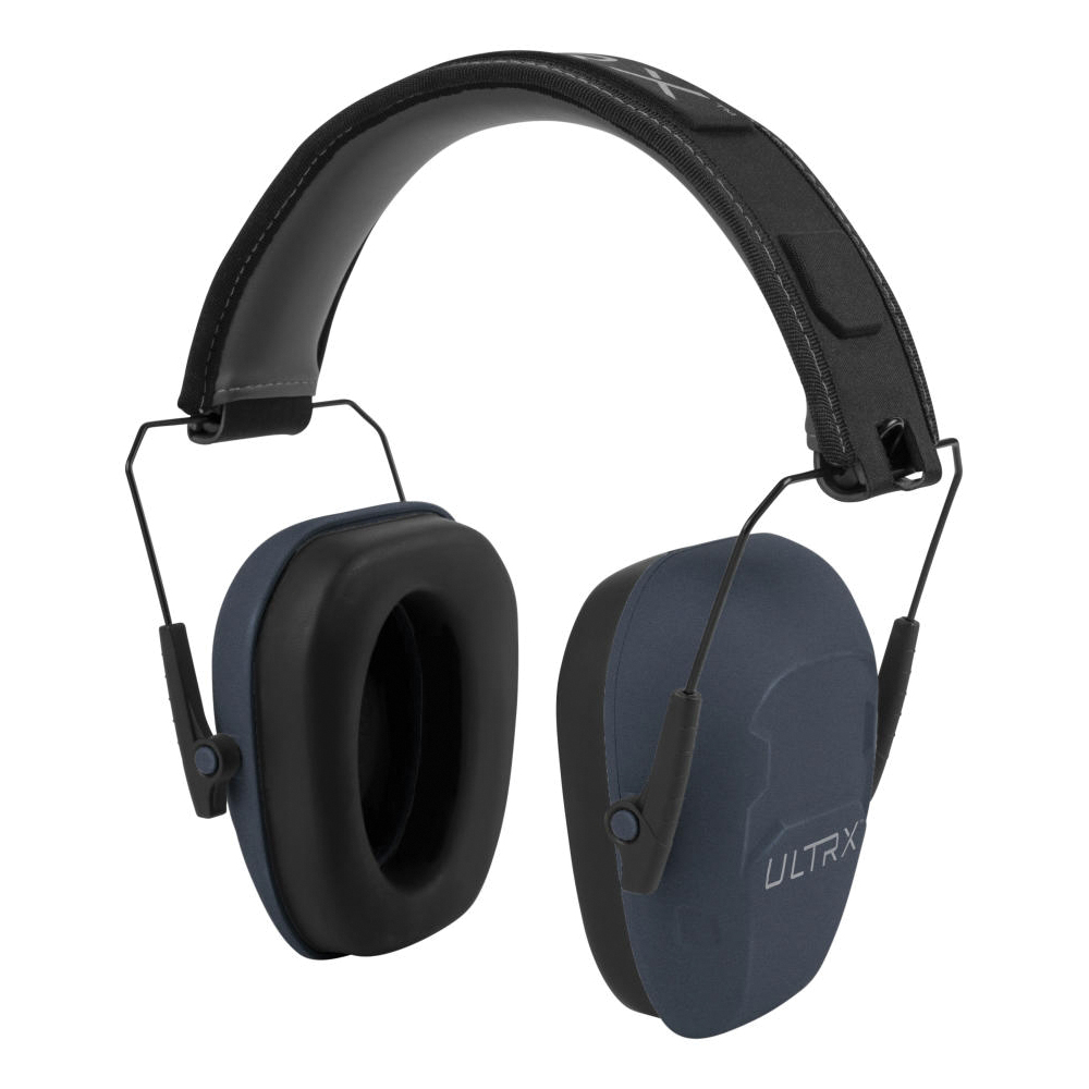 ULTRX 23 dB Shield Passive Earmuffs, Navy - Ultrx