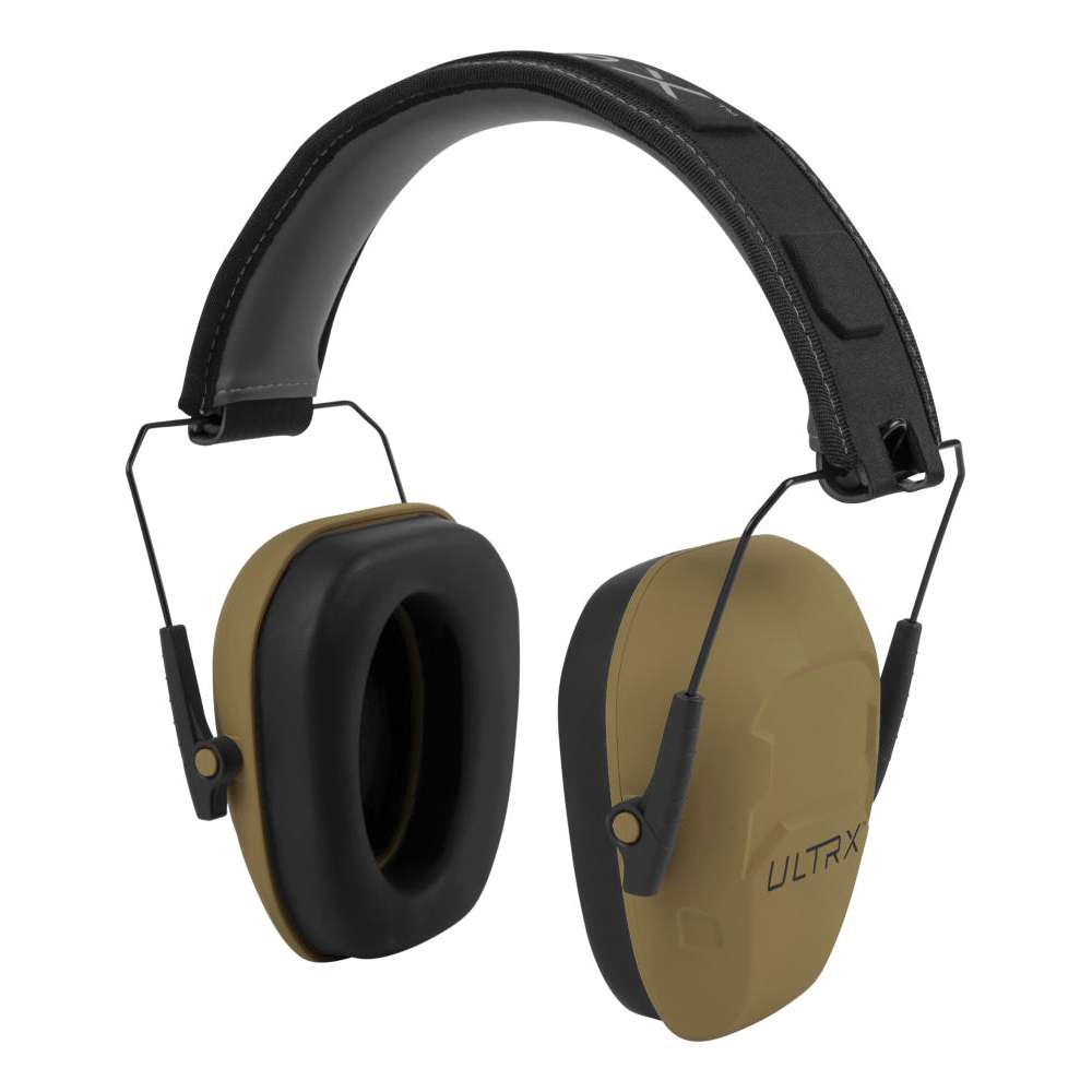 ULTRX 23 dB Shield Passive Earmuffs, Flat Dark Earth - Ultrx
