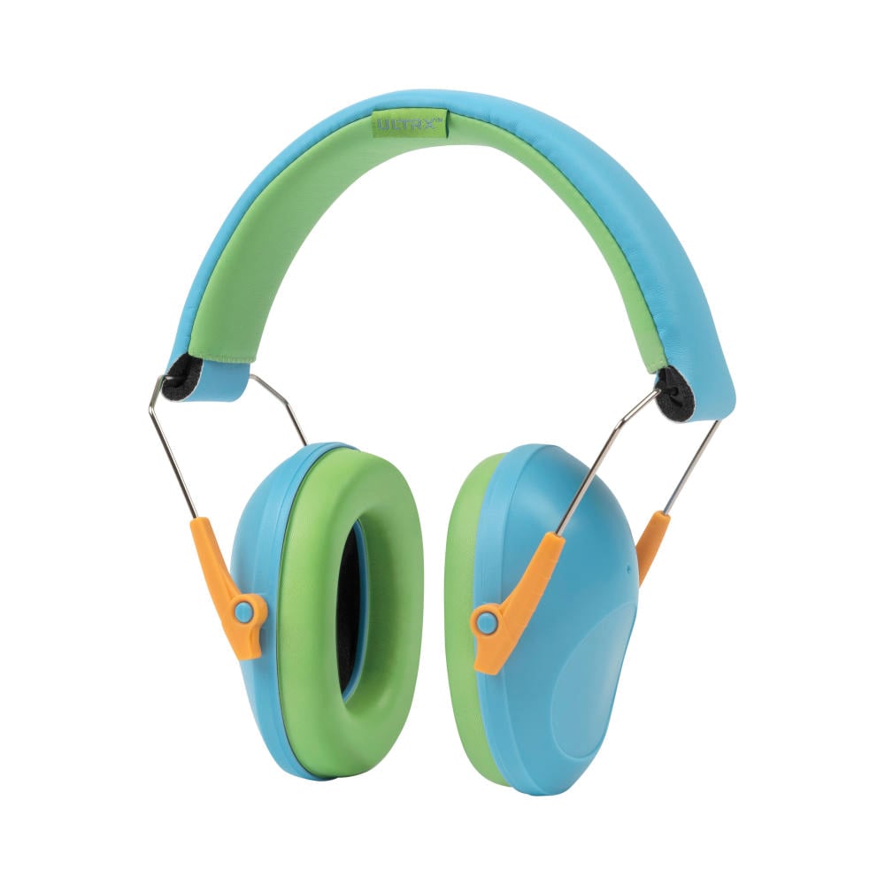 ULTRX 23 dB Children's Passive Hearing Earmuffs, Light Blue - Ultrx