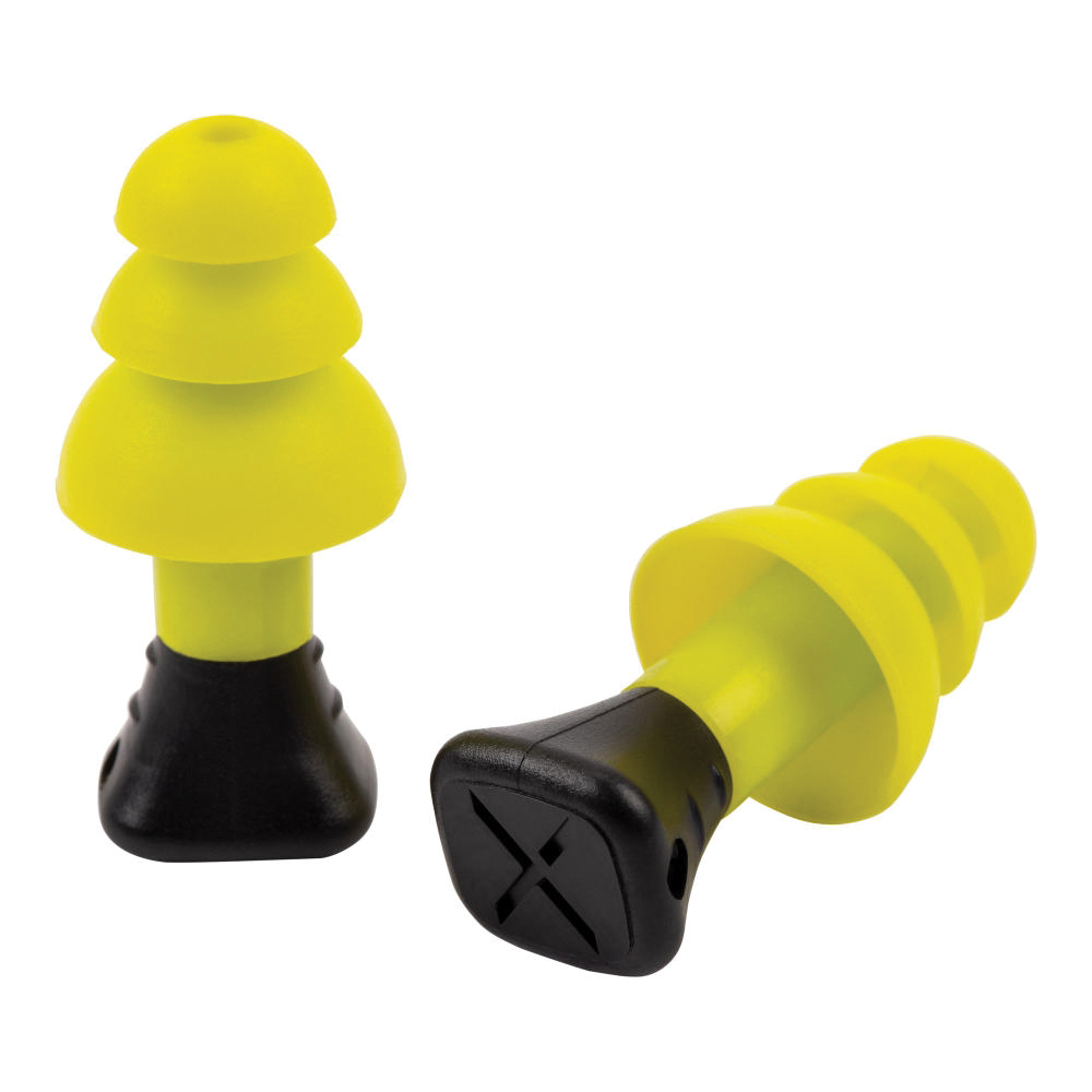 ULTRX 26 dB Silicone Earplugs, Yellow - Ultrx