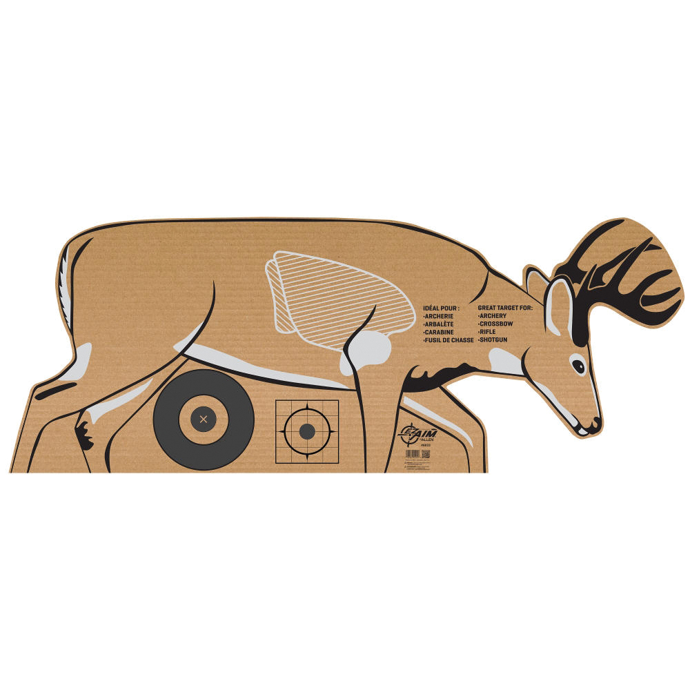 EZ Aim Deer Shooting Target, Brown/White - Ez Aim