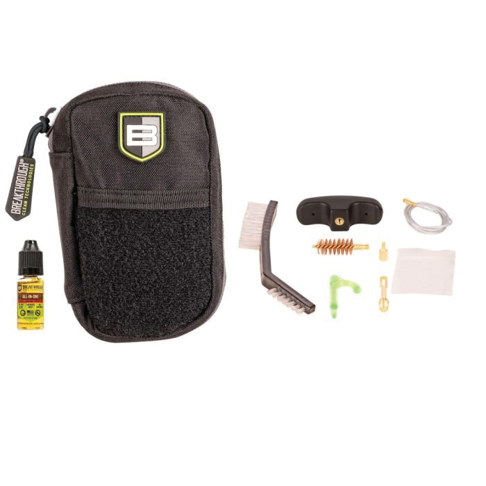 Breakthrough Clean Badge 12 Gauge Pull-Through Cleaning Kit w/Molle Pouch - Breakthrough Clean