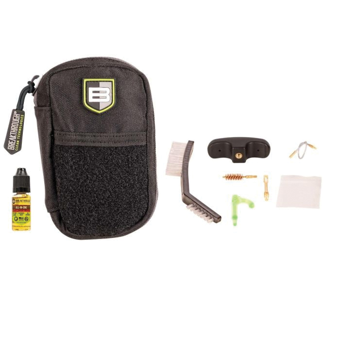 Breakthrough Clean Badge .40 Cal Pull-Through Cleaning Kit w/Molle Pouch - Breakthrough Clean