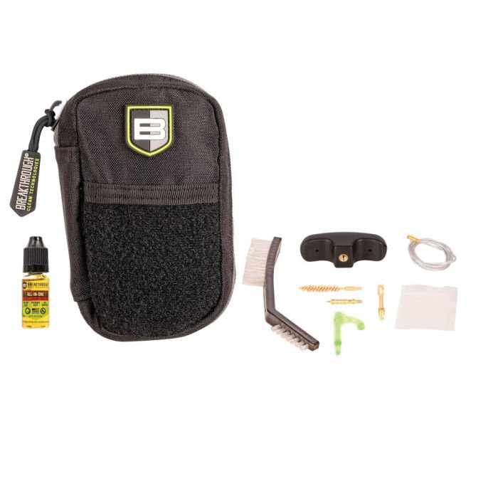 Breakthrough Clean Badge 9mm Pull-Through Cleaning Kit w/Molle Pouch - Breakthrough Clean