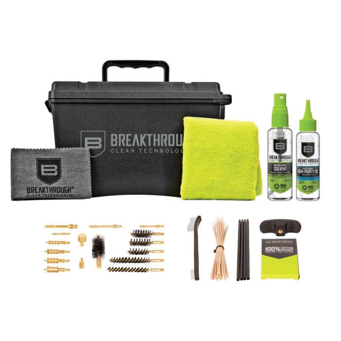 Breakthrough Clean 9mm/10mm/.22 Cal/.30 Cal/.35 Cal/.40 Cal/.45 Cal Universal Ammo Can Cleaning Kit - Breakthrough Clean