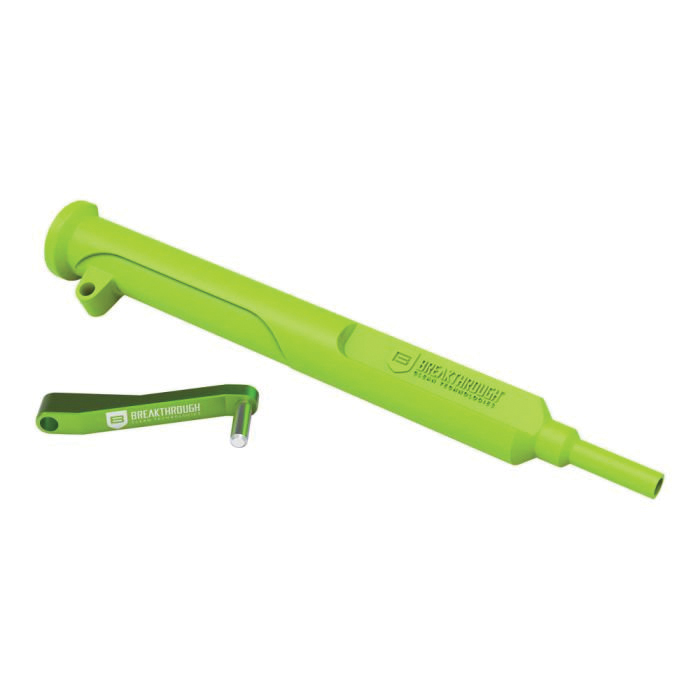 Breakthrough Clean 1" x 3.88" x 12.88" Bore Guide w/Pivot Lock, Green - Breakthrough Clean