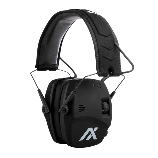 Axil Trackr Blu 27 dB Bluetooth Tactical Earmuffs, Black - Axil
