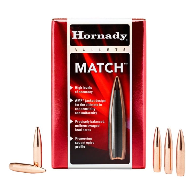 Hornady 22 Cal (.224) 75gr BTHP Match Bullets, 100 Count  2279