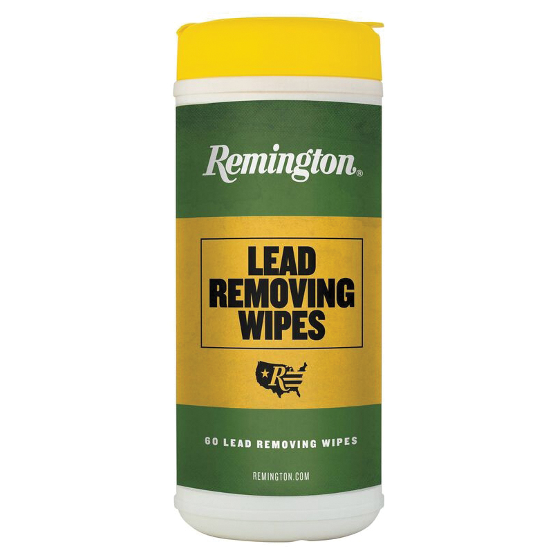 Remington 7" x 8" Lead Removing Wipes, Canister of 60 - Remington
