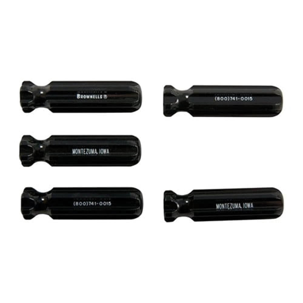 Brownells L2 Molded Plastic Tool Handle, Black Pack of 6