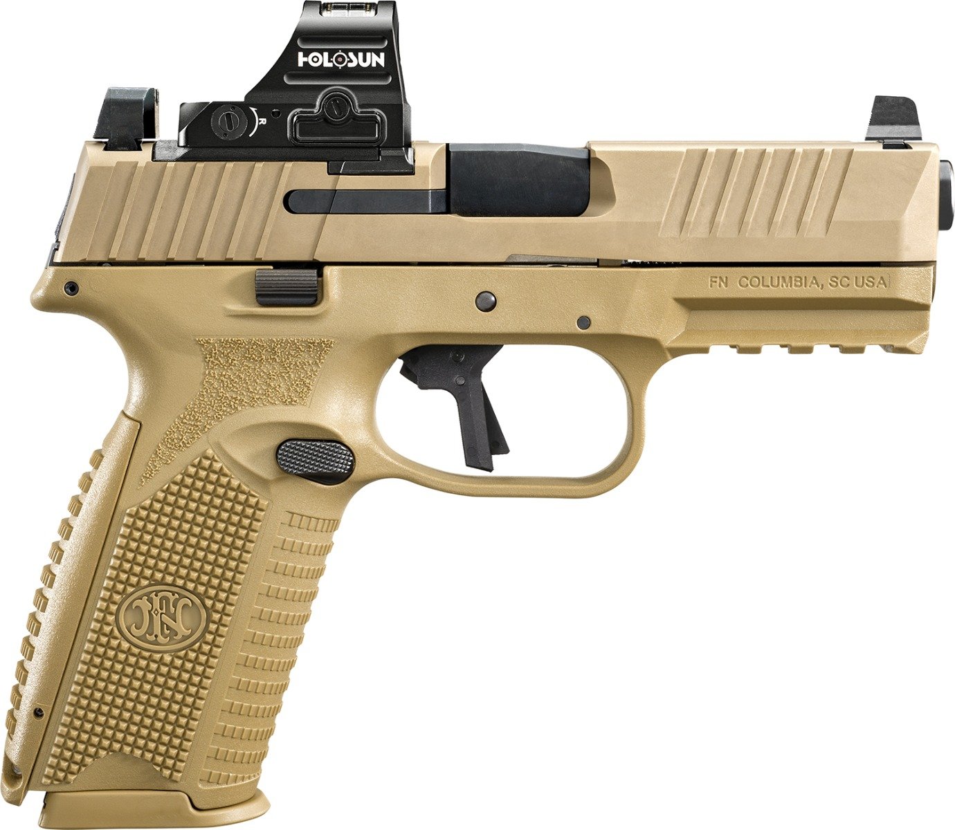 FN America 509 Full-Size MRD 9mm 4.50" 17rd Pistol, Flat Dark Earth - 66-101925 - Fnh